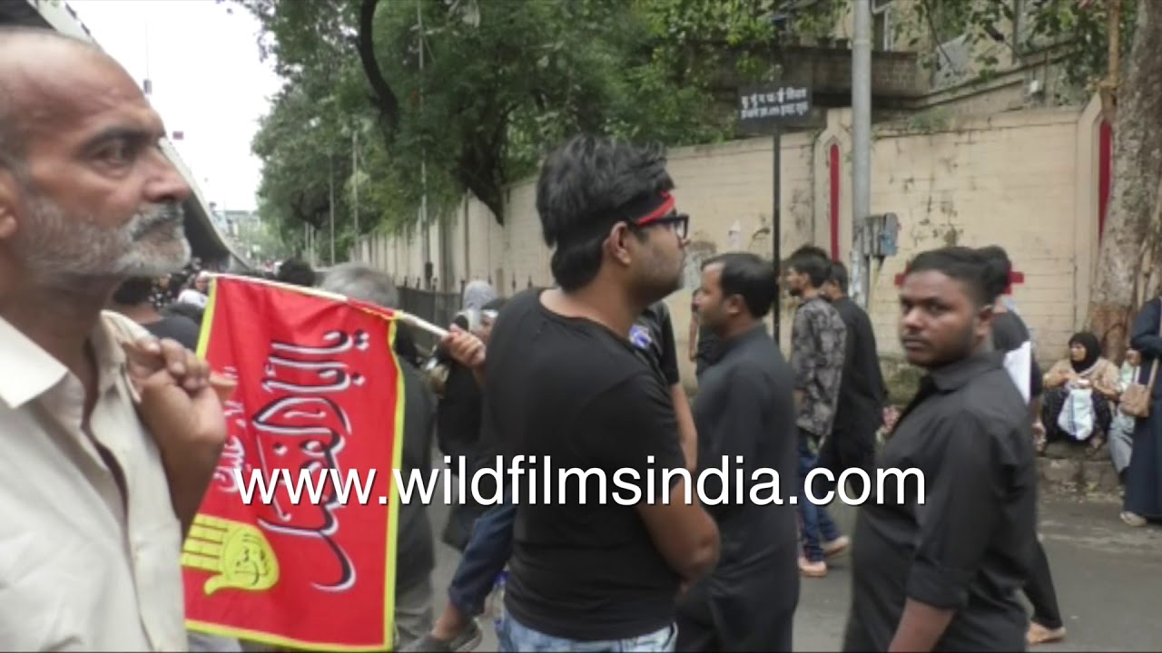 Mourning Festival of Shia Muslims in India | Thousands march on streets in Mumbai