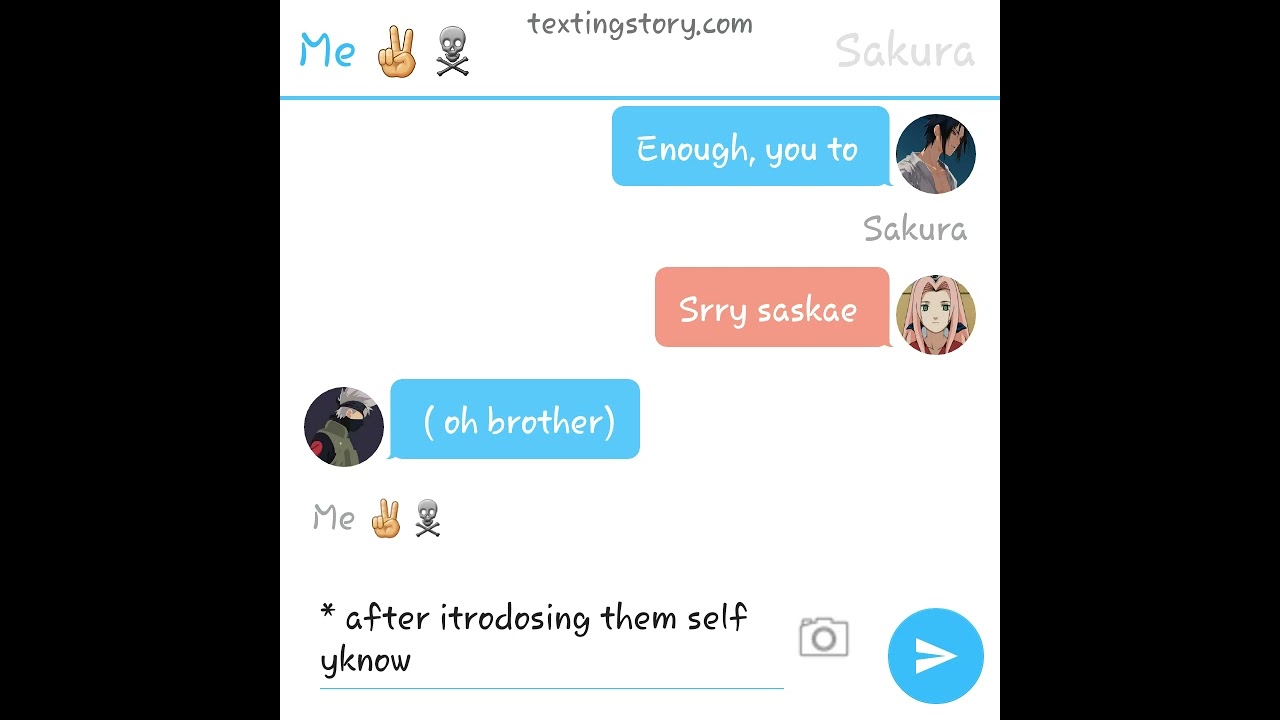 first texting story pt.1 kakanaru hope yall enjoy