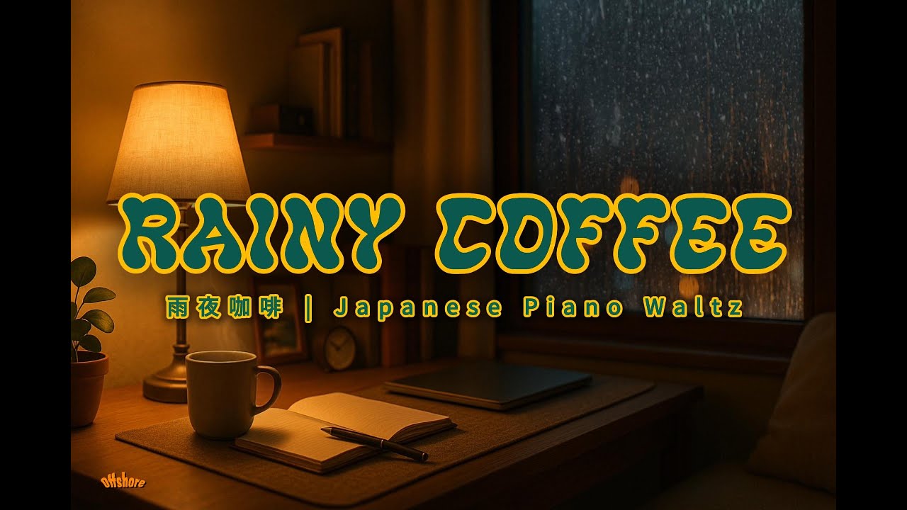 Rainy Piano | Japanese Instrumental Calming Vibes for Study, Writing & Deep Work (No Vocals)