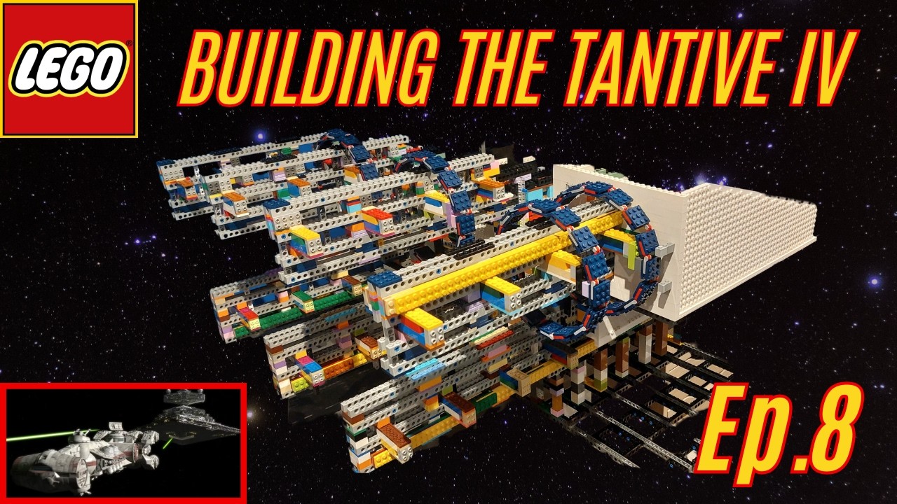 Building The ULTIMATE Minifig Scale TANTIVE IV in LEGO - Episode 8 - The Bottom Four Engines