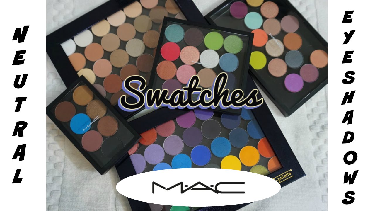SWATCH FEST 💕 MAC Neutral Eyeshadows (ALL SHADES) 💕 Whites, Ivories, Beiges, Nudes, Browns, Blacks
