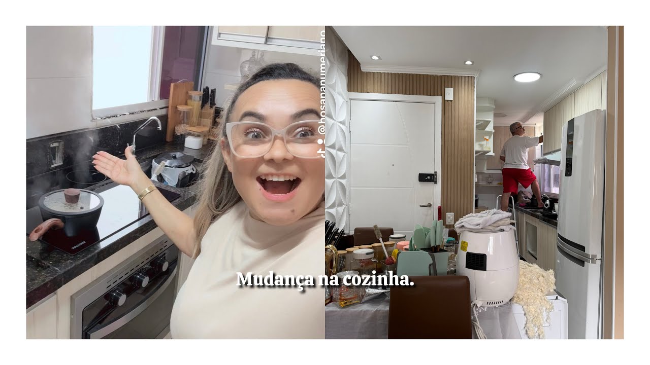 MUDANÇA NA MINHA COZINHA,DOANDO TUDO🤭+FAXINAO.