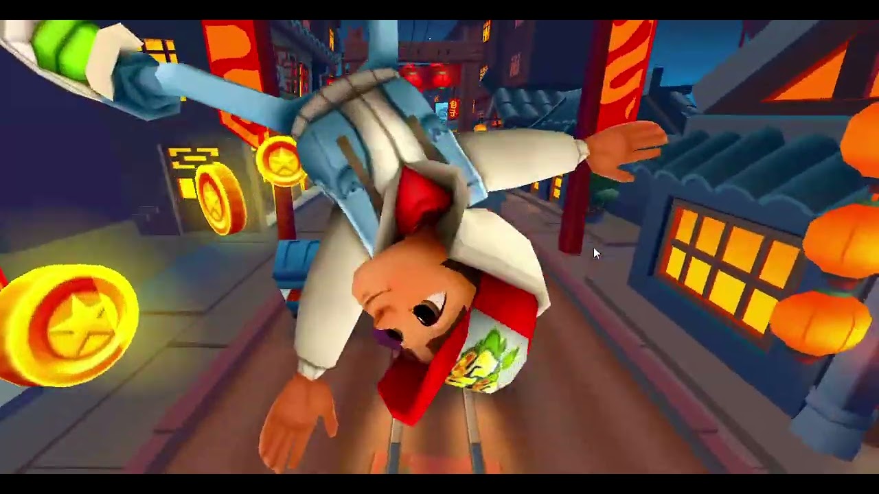 MINHA PRIMEIRA VEZ JOGANDO SUBWAY SURFERS NO COMPUTADOR
