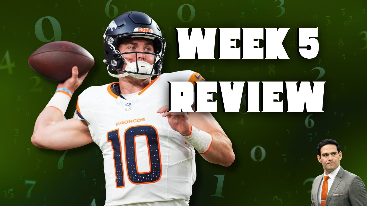 NFL Week 5, by the numbers.
