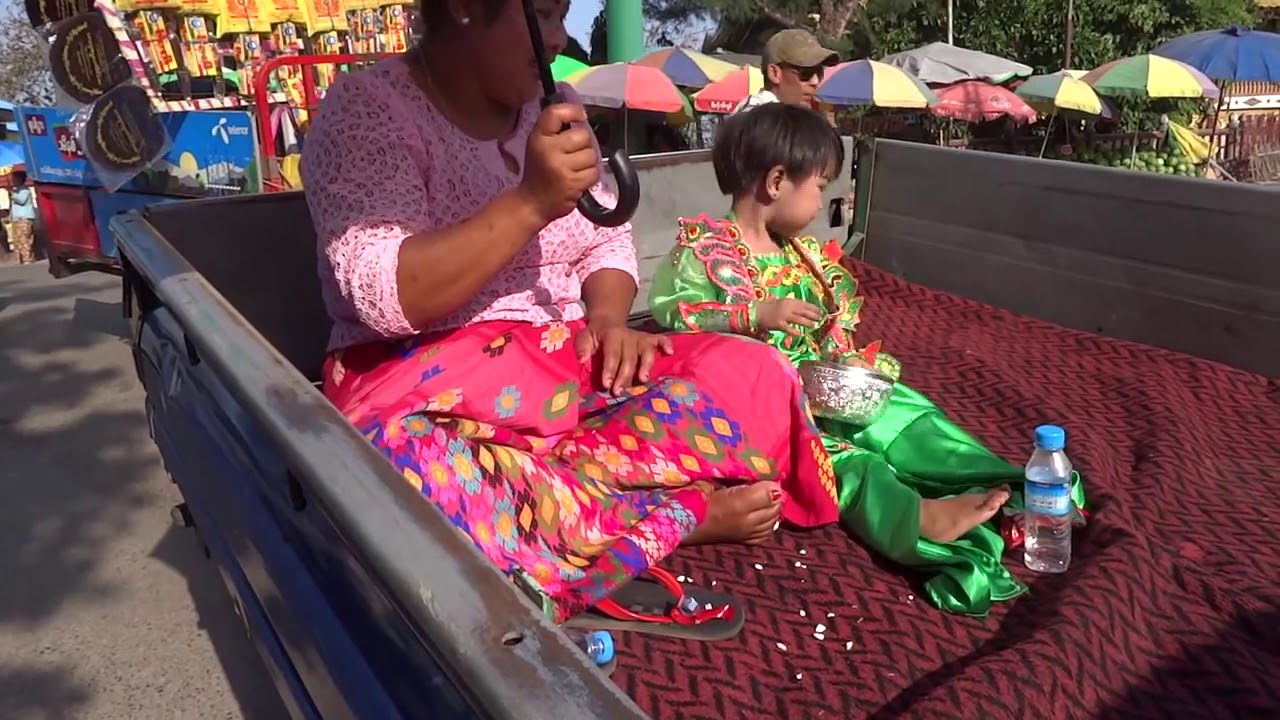 มิตจีนา 16:อลังการชินพยูกะฉิ่น Shinbyu   Novice Ordination  Myitkyina Kachin State in Myanmar
