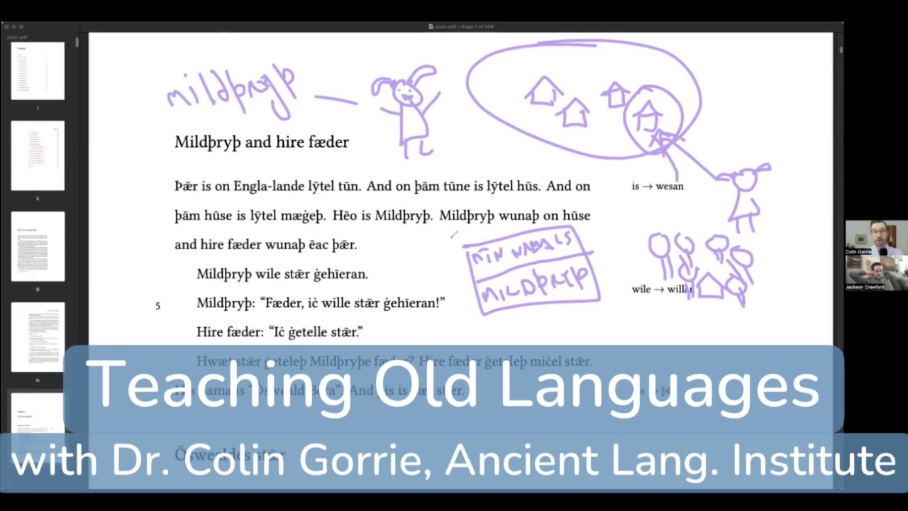 Teaching Old Languages (with Dr. Colin Gorrie)