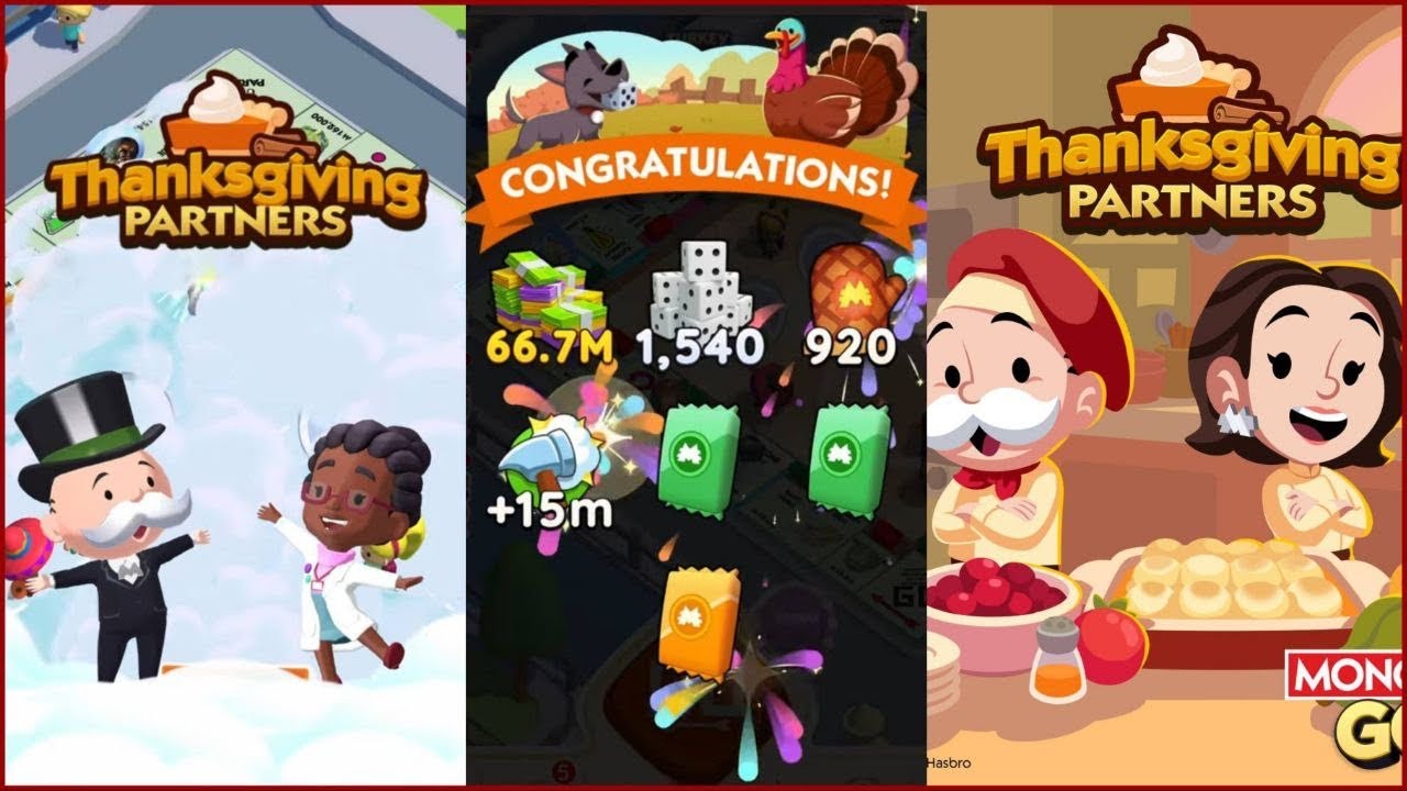 MonopolyGo | Thanksgiving Partners 15k 🍗🎁 | x1000 Roll | Rip 30k 🎲 #monopolygo @monopolygo #giveaway