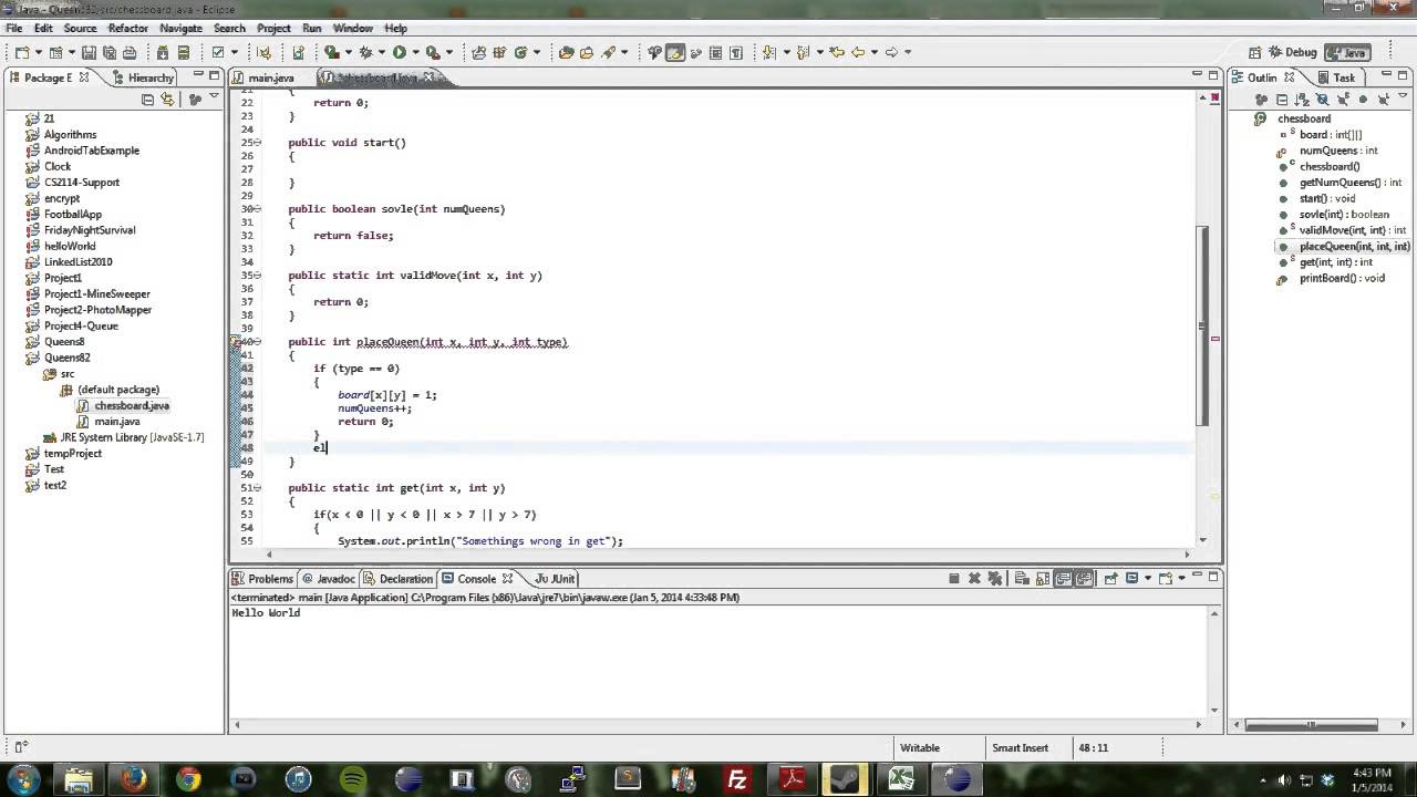 Java Tutorial: Queens 8 Tutorial: Part 2