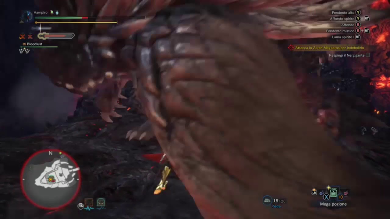 MHW Solo Arch Tempered Zorah Magdaros (Long Sword)