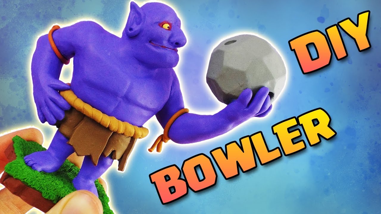 Sculpting Bowler from Clash Royale - Polymer Clay Tutorial