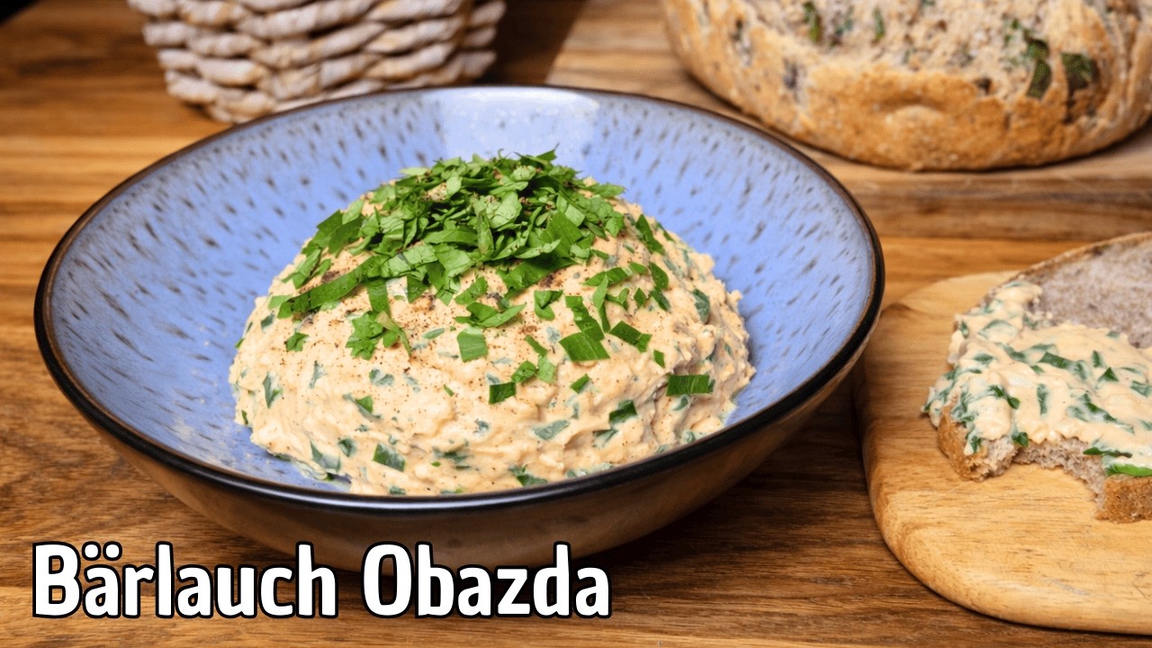 Bärlauch Obazda in 5 Minuten  🥰 saisonaler Brotzeitklassiker mit einfacher Herstellung #299