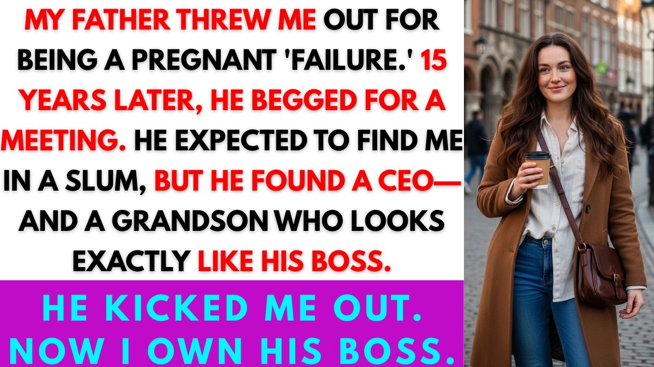 Dad Threw Me Out At 18. 15 Years Later, He Realizes My Son’s Father Is The Billionaire Who Owns Him.