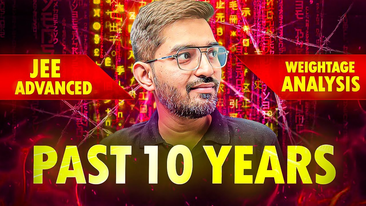 JEE Advanced Weightage Analysis (Past 10 Years) #jee #jeeadvanced #iit #vcianstodayiitianstommorow