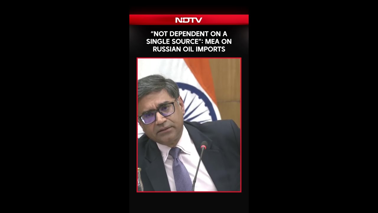 MEA: 'India Not Dependent On A Single Source For Russian Oil'