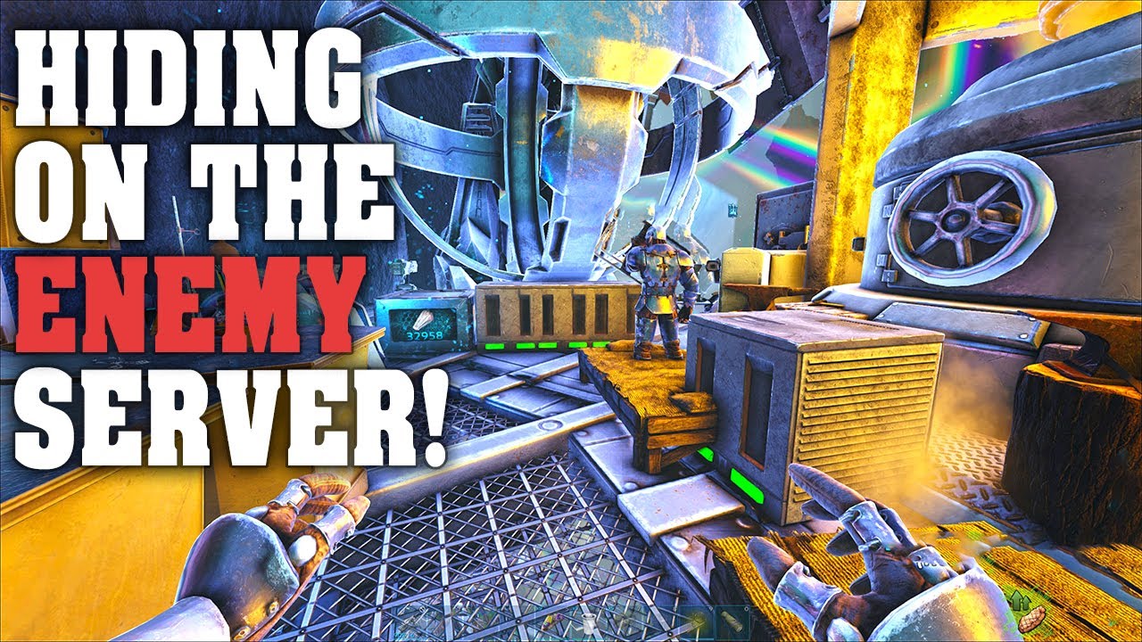 We Pre Fabbed a Base On The Enemies Server! | Ark Small Tribes E1