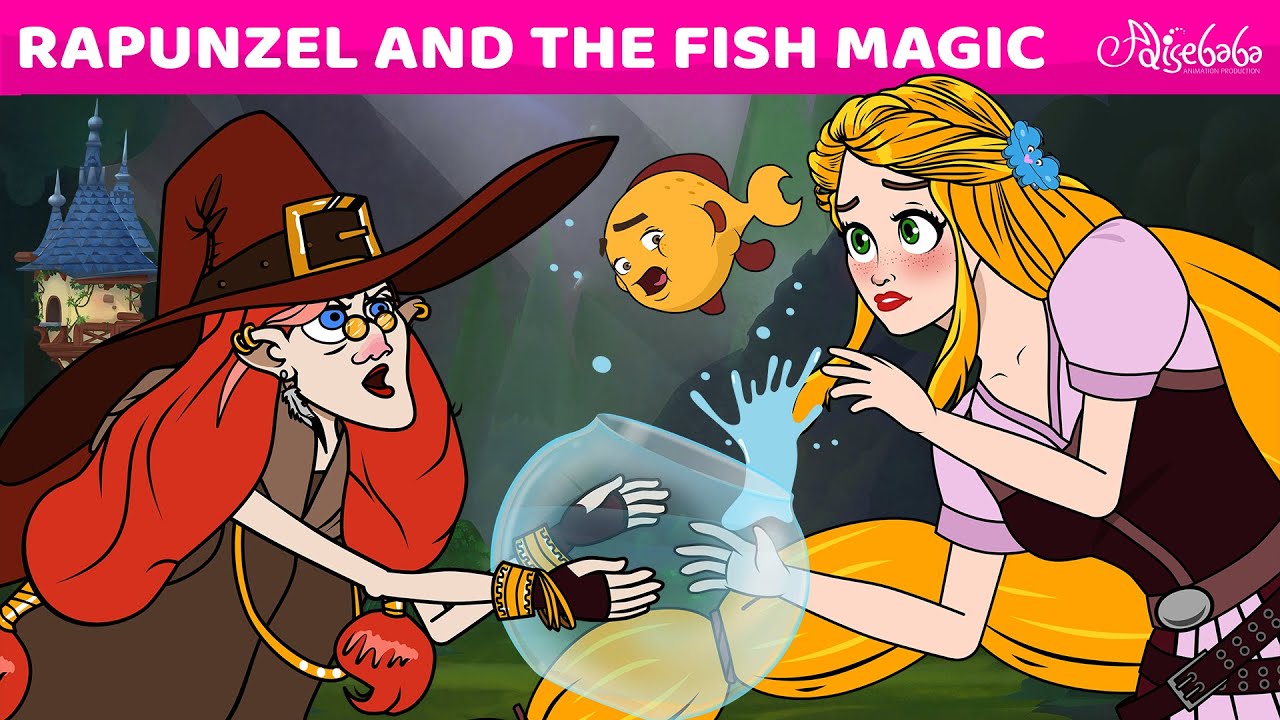 Rapunzel And The Fish Magic | Bedtime Stories for Kids in English | Fairy Tales