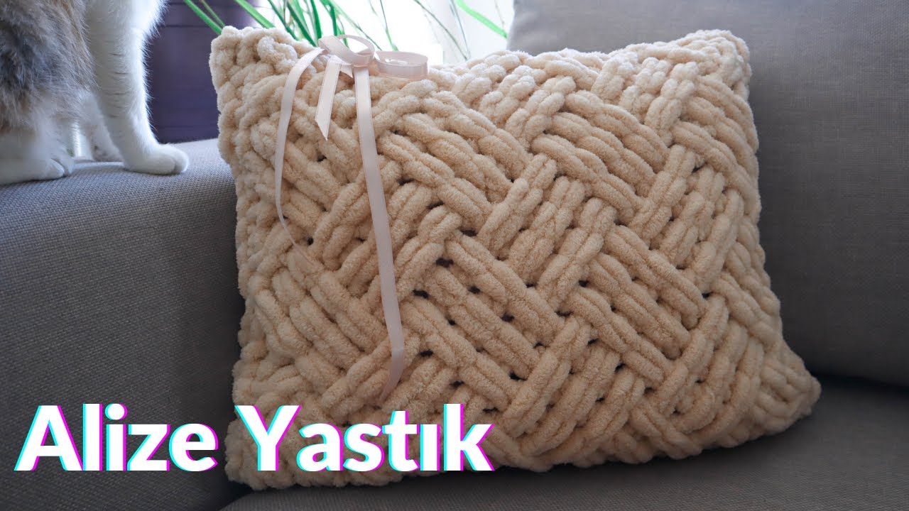 Alize Puffy Yastık Yapımı - ŞİŞ YOK TIĞ YOK 💥