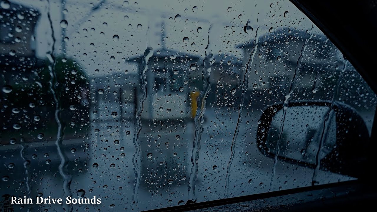 Heavy Rain Sounds on Car Window 😴 Sleep Instantly, Stop Overthinking, Calm Sounds for Anxiety