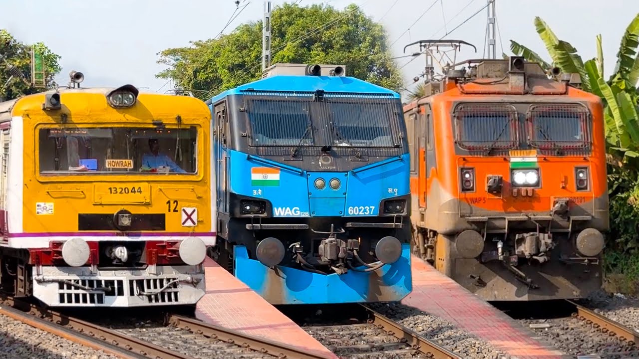 🔥Crazy Trains Crossing: Different Model Unique trains of Howrah Barddhaman chord line