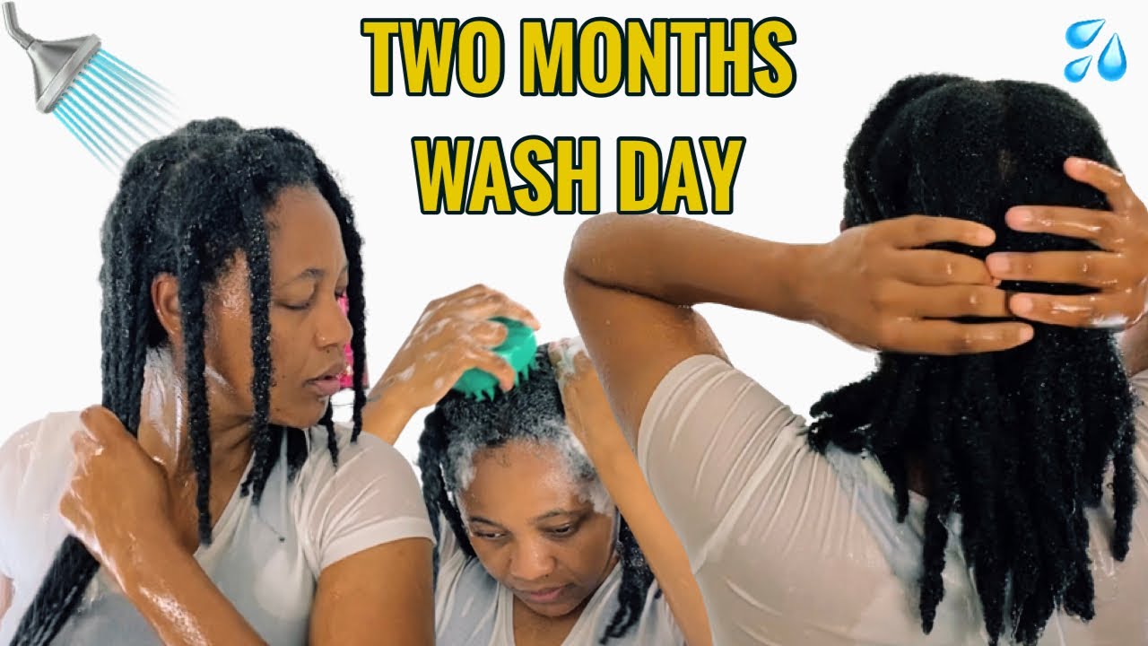 VERY DIRTY HAIR 🤮 || 2 months LATER😱 RELAXING wash day