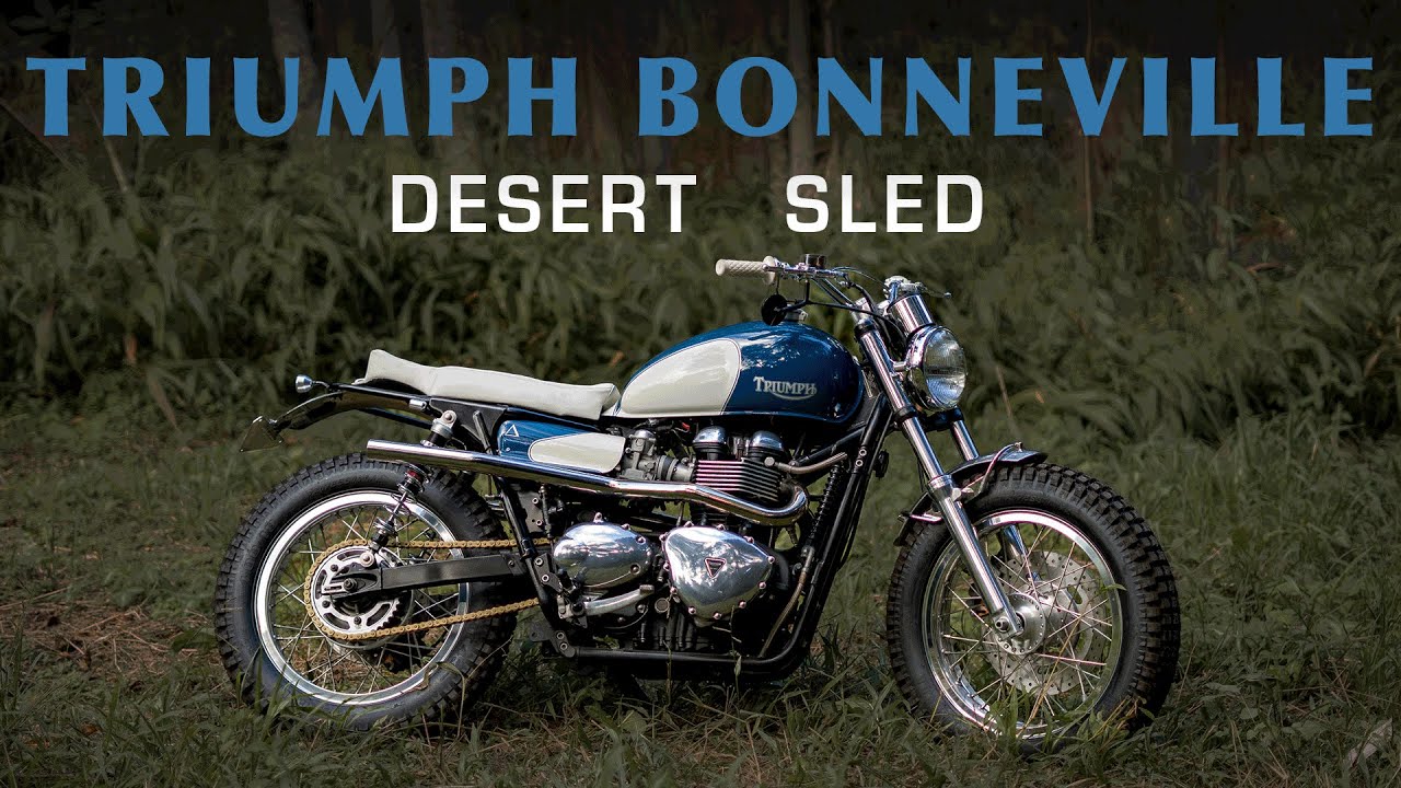 1960's Inspired Triumph Bonneville Dessert Sled | Purpose Built Moto