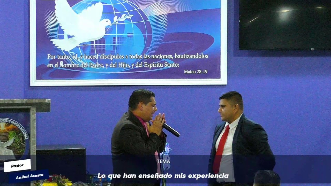 TEMA: LO QUE HAN ENSEÑADO MIS EXPERIENCIA. (PASTOR ANIBAL ACOSTA)