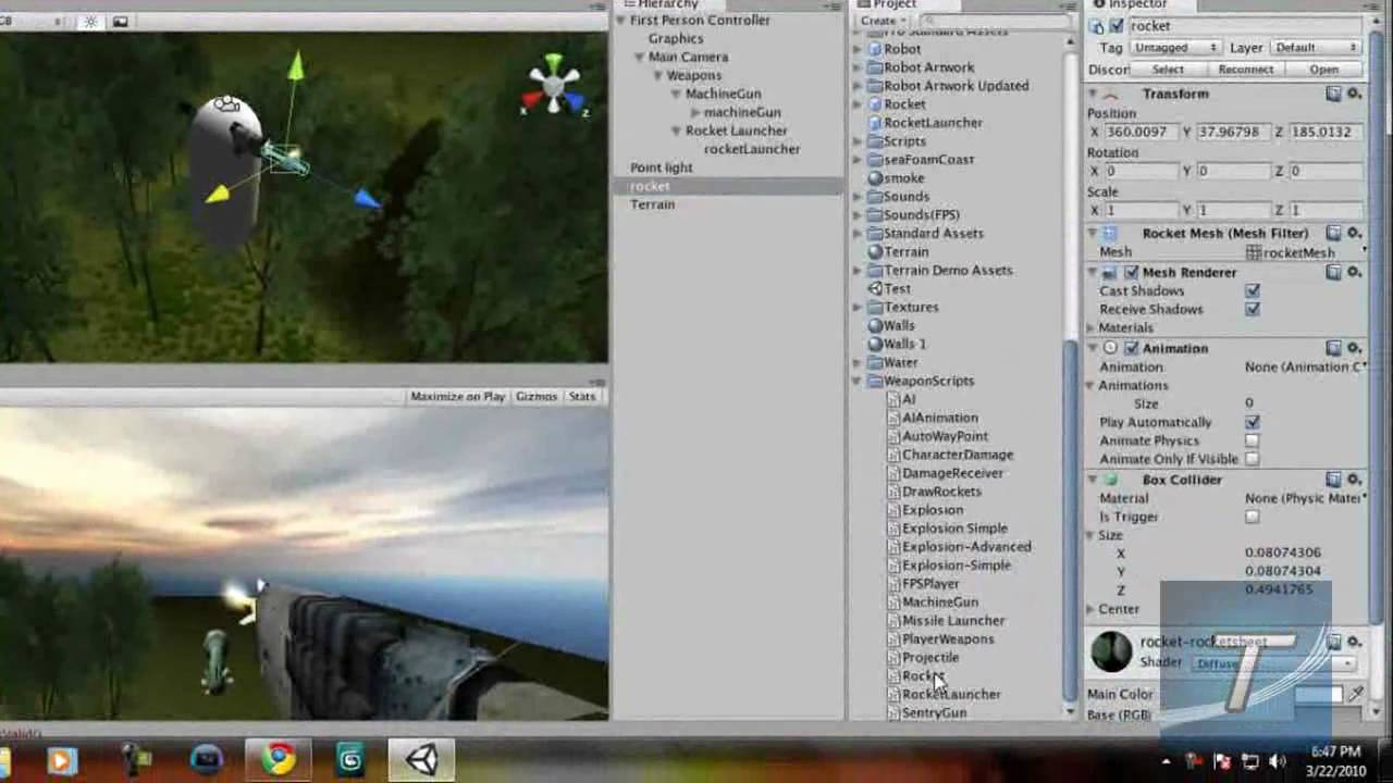 Create a FPS Game in Unity 3D #3 - Adding A Rocket Launcher