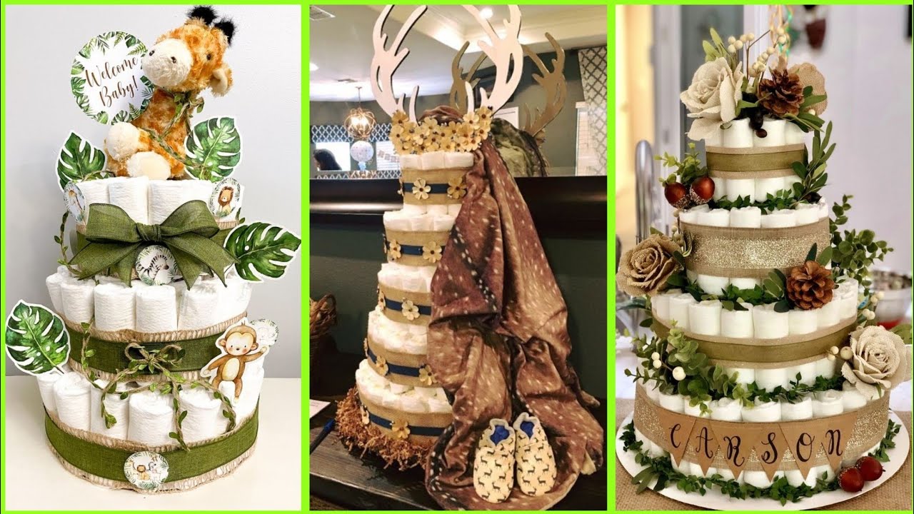 100+ New Marvelous diaper cake ideas || Diy Diaper cakes || Diaper cakes || Baby shower diapers cake
