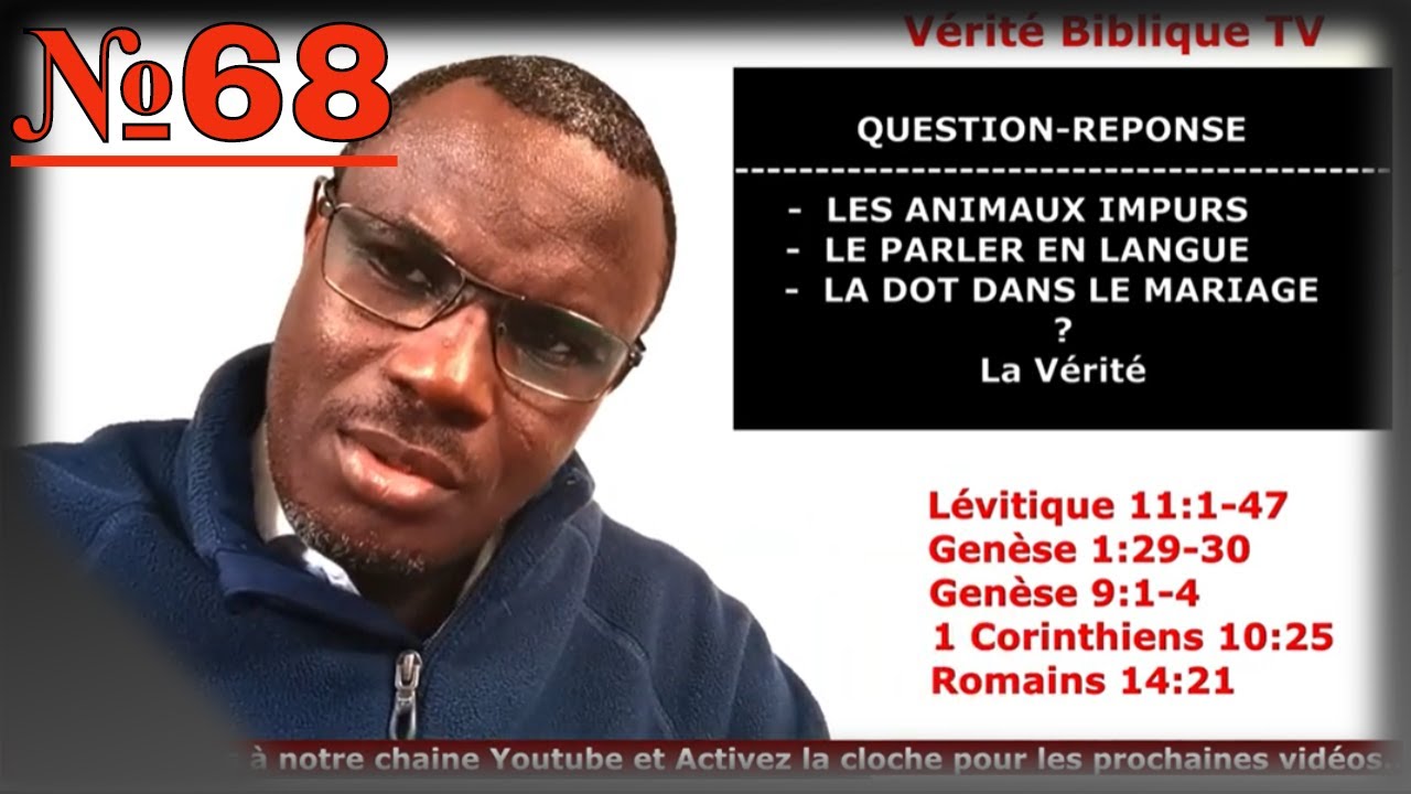 🔴Question/Réponse №3: Les Aninaux impurs - Le Parler en Langue - La Dot dans le Mariage - @Vidéo №68