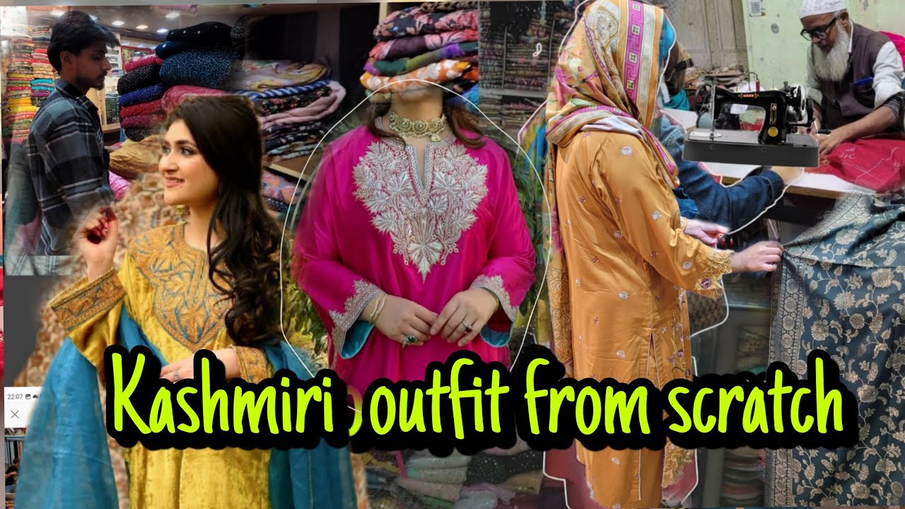 Velvet  dress design 😍 kashmiri  pheran scratch || winter dress designing 2026~ winter  fabric  hunt