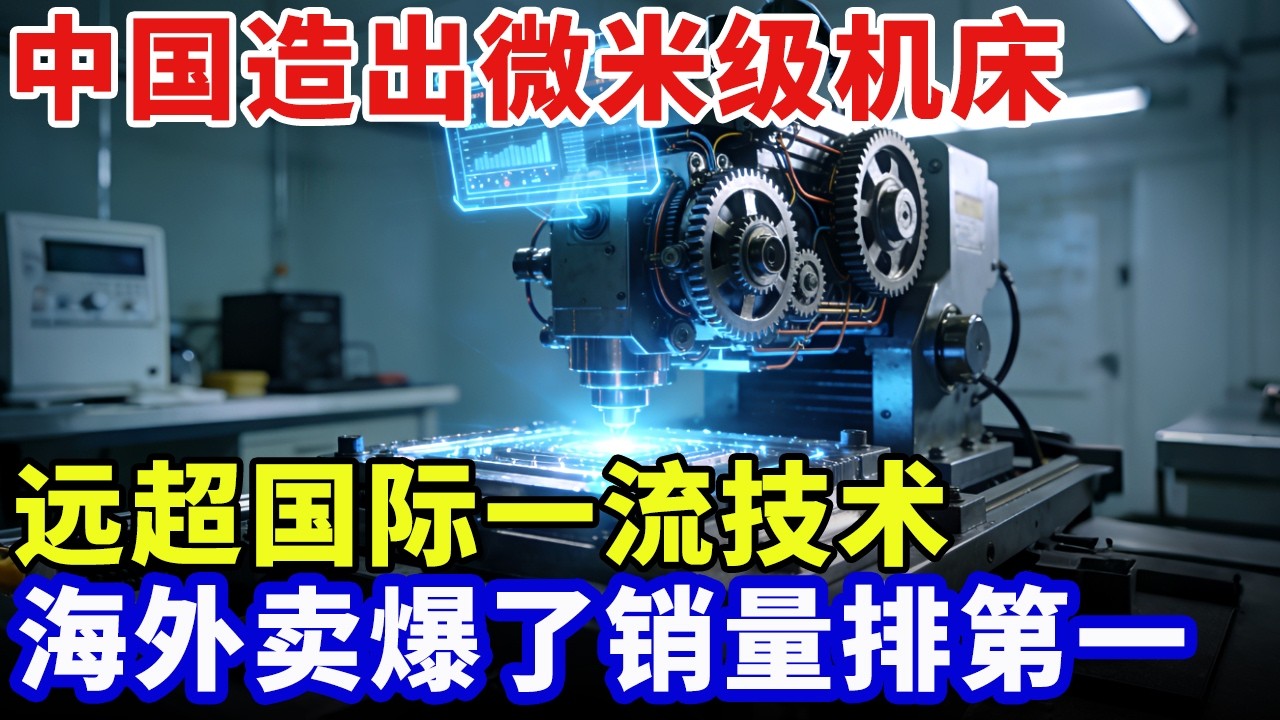 远超国际一流技术！中国造出微米级机床，成本怒降70%，海外卖爆了销量排第一，美国科学家看红了眼！【大人物】