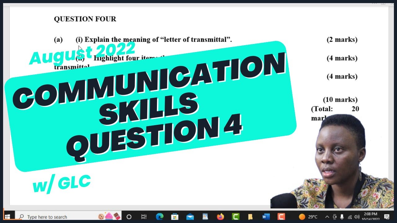 CPA COMMUNICATION SKILLS AUGUST 2022 Q4
