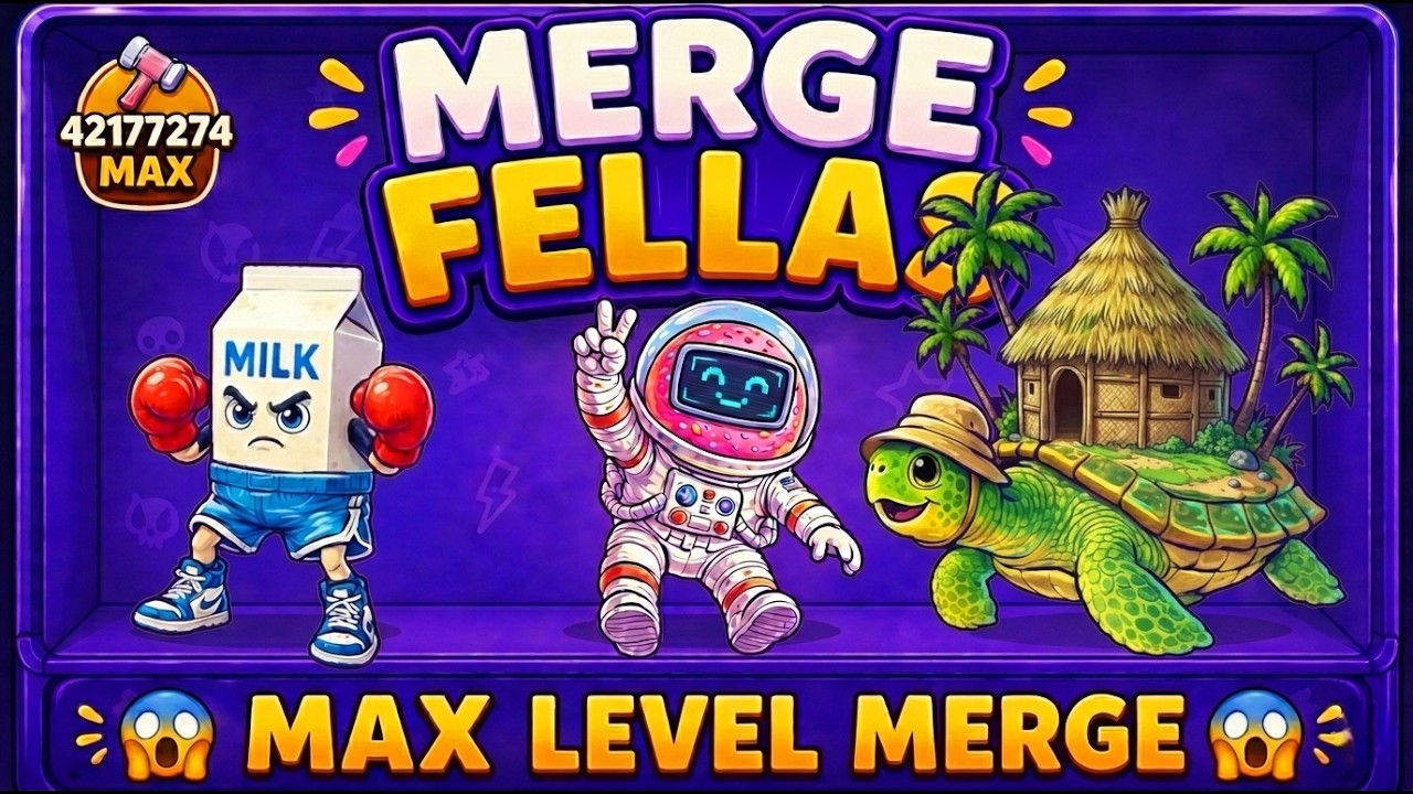 MAX LEVEL MERGE! ⬆️💥 | Merge Fellas Gameplay Live Vertical #shortslive