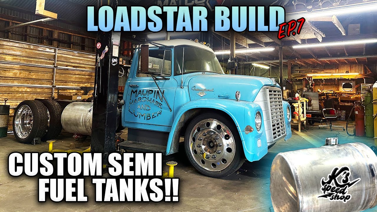 PUTTING SEMI TRUCK FUEL TANKS ON MY INTERNATIONAL LOADSTAR!?!