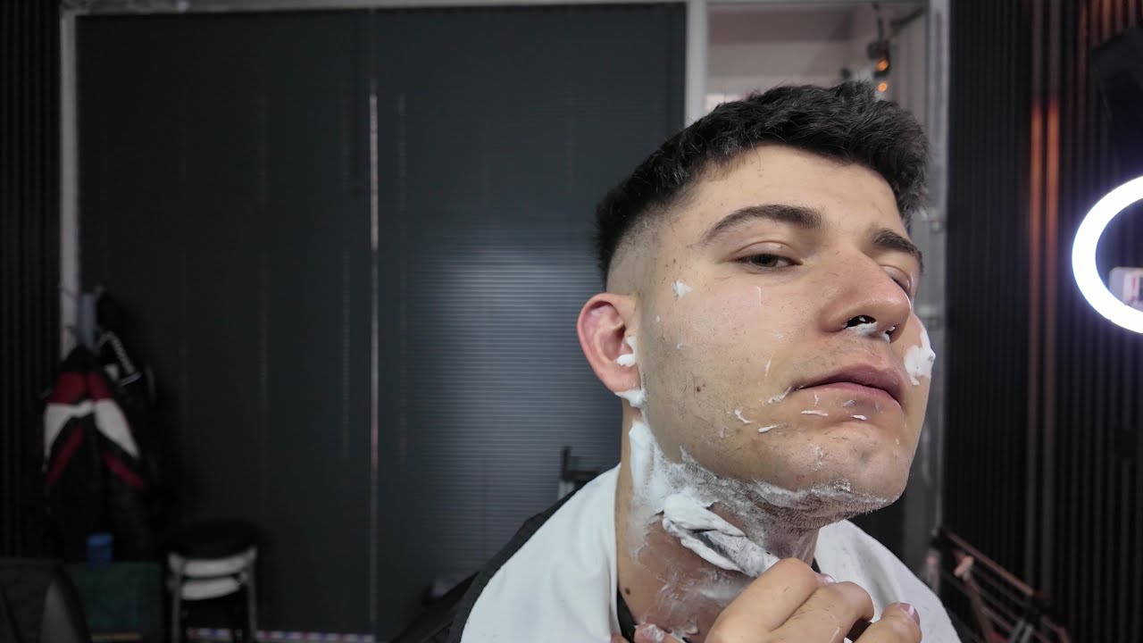 BARBER ASMR Shaving & Haircut SelfCut 