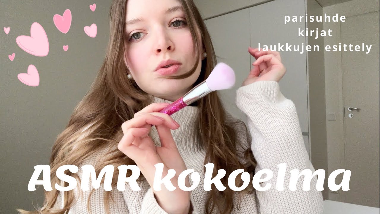 ASMR suomi kokoelma 2h | höpöttely parisuhteesta, kirjojen ja laukkujen esittely, Venäjä