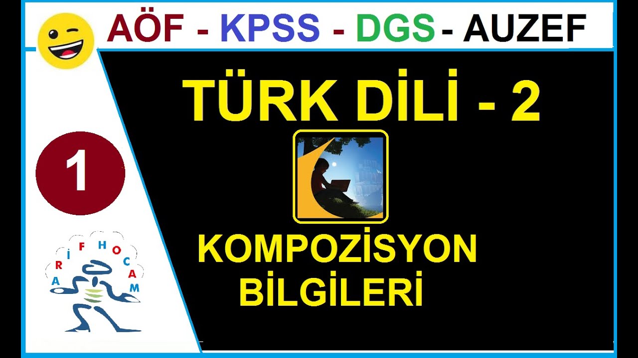 AÖF TÜRK DİLİ 2 -  KOMPOZİSYON BİLGİLERİ - ÜNİTE 1 - 1
