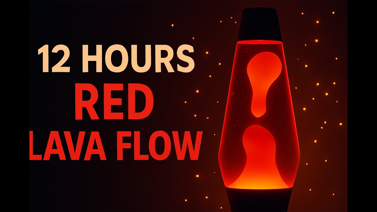 [12 HOURS] RED Lava Lamp Flow in 4K &ndash; Sleep, Relax, Night Light | #Relax UHD