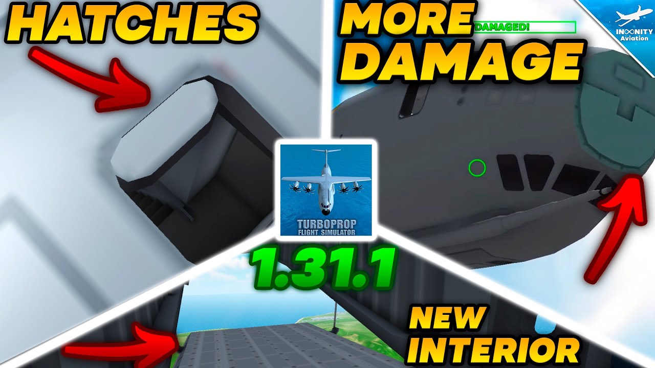 TFS UPDATE 1.31.1 Is OUT! - UPDATED PLANES, DAMAGE, HATCHES - Turboprop FS 1.31.1