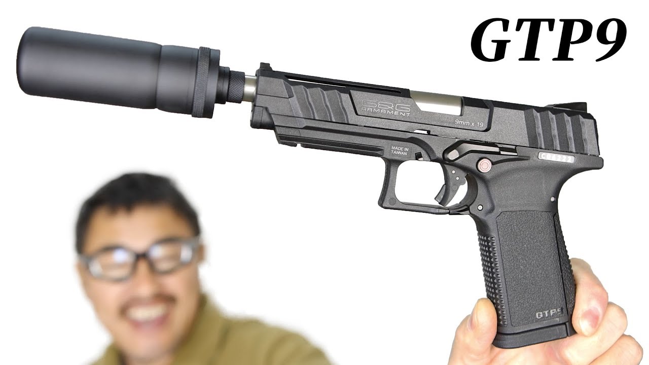 GTP9 + 純正サプ 消音効果は？G&G ガスガン マック堺 レビュー
