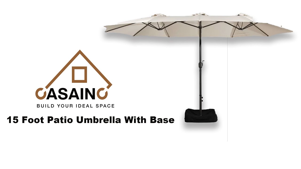 One of The BIGGEST Outdoor Patio Umbrellas