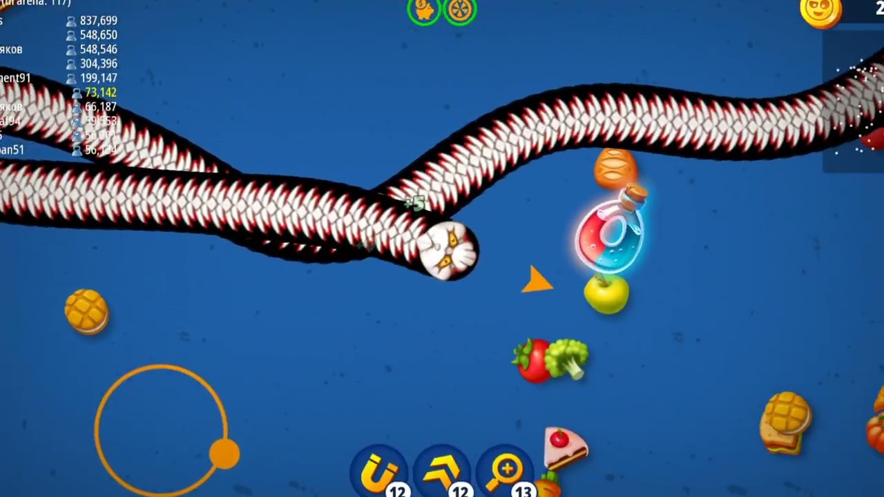“Slick Strategy! How to Become the Strongest Snake in Worms Zone!”#games #gaming #wormszone #snake 