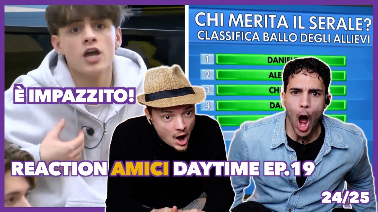 Sceneggiata di Luk3 e Auto Classifica Ballerini | Reaction Amici Daytime ep.19