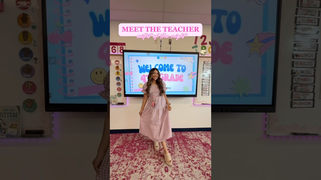 Meet the teacher outfit of the night!✏️ #meettheteacher #meettheteachernight #backtoschool #teacher