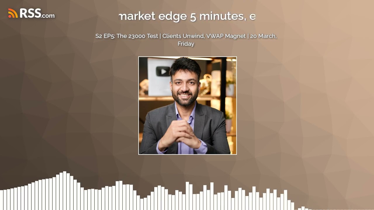 S2 EP5: The 23000 Test | Clients Unwind, VWAP Magnet | 20 March, Friday