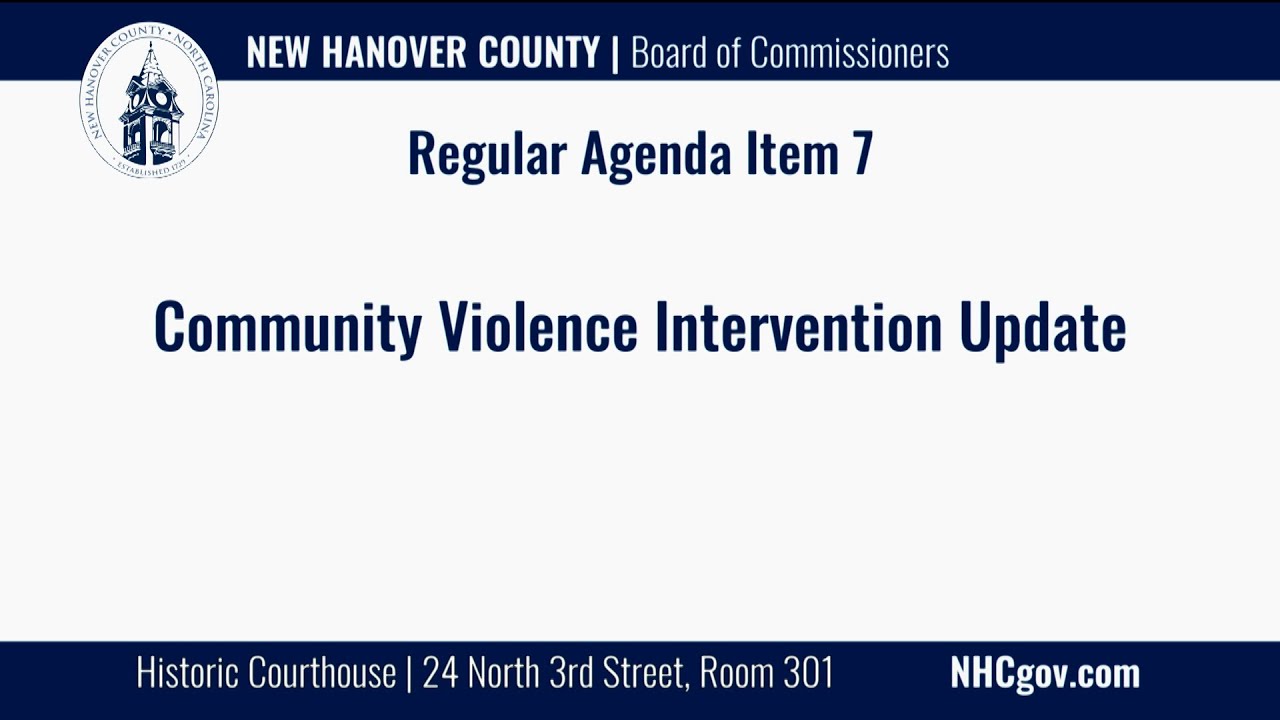 Community Violence Intervention Update
