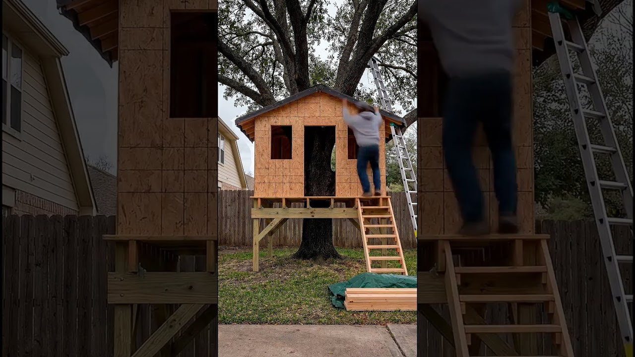 The Ultimate Modern Treehouse Build: DIY Backyard Transformation 🏡✨