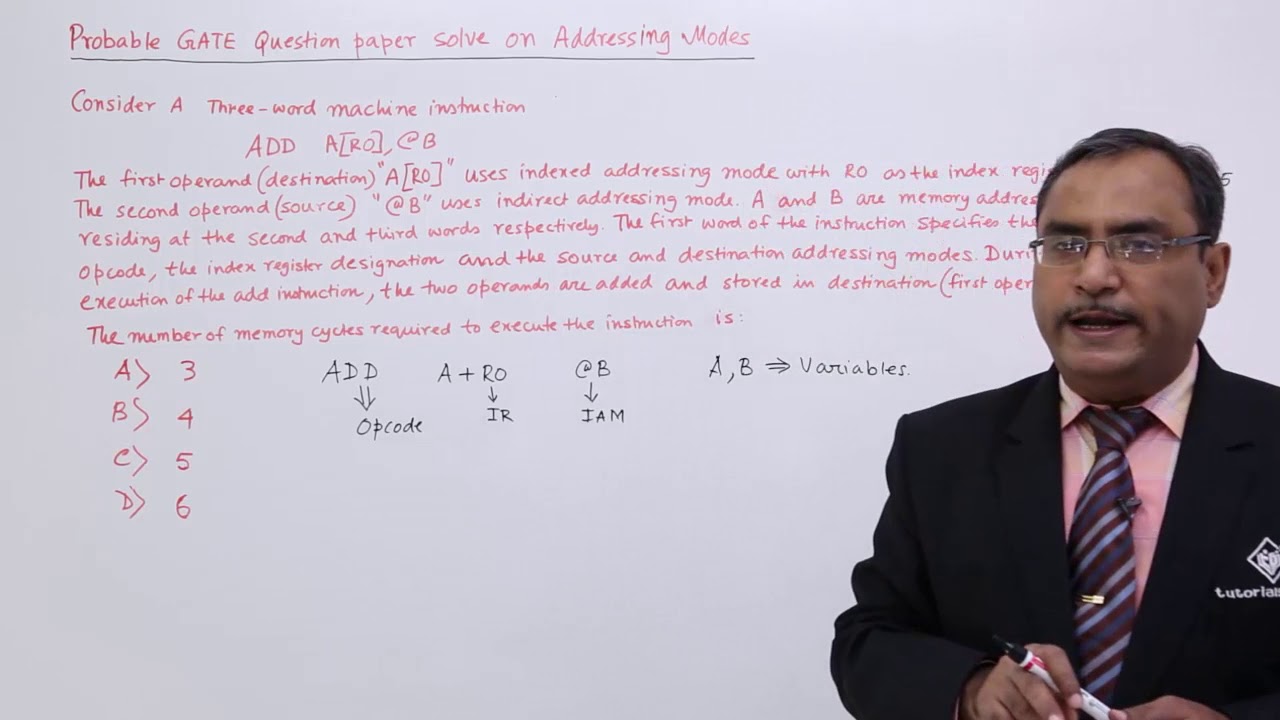 Addressing Mode GATE Exercise 1