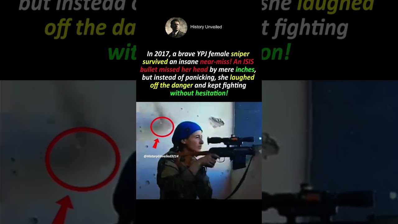 Why ISIS Sniper Missed Her Head? 😱# #militaryhistory