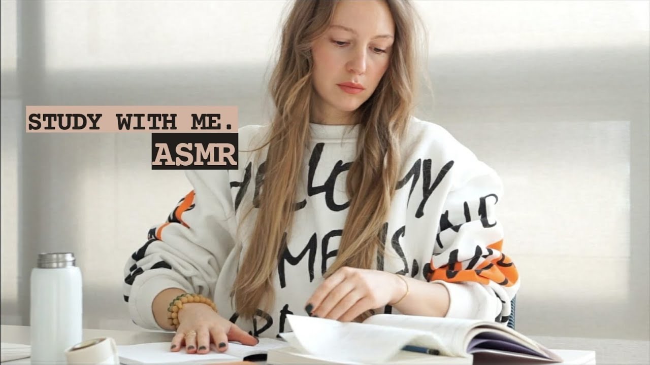 Monday study motivation STUDY WITH ME ASMR no break, cozy room